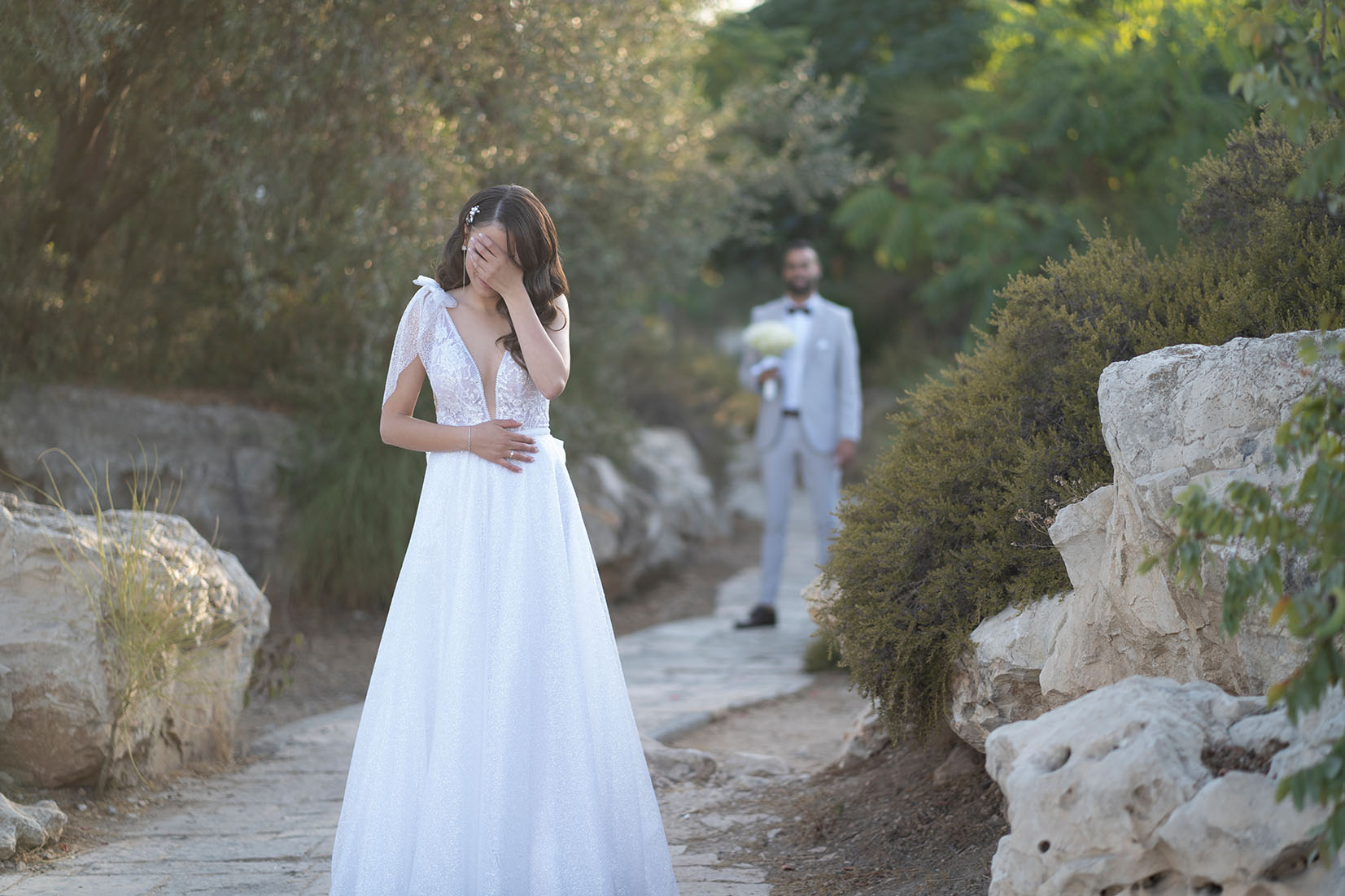 צילום הכנות למפגש שרון בנשימול